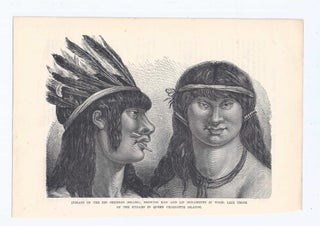 Item #000857 INDIANS OF THE RIO OERMEJO (BRAZIL), SHOWING EAR AND LIP ORNAMENTS IN WOOD, LIKE...