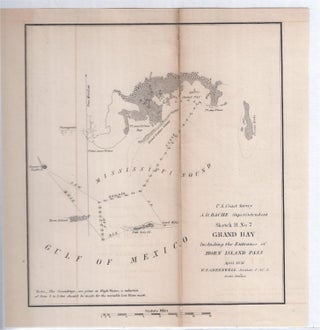 Item #001100 GRAND BAY INCLUDING THE ENTRANCE OF HORN ISLAND PASS. MAP, A. D. Bache