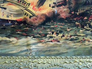 DESTRUCTION OF ADMIRAL CERVERA'S FLEET, AT SANTIAGO DE CUBA, JULY 3rd, 1898.
