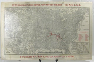 Item #001215 MAP OF THE NASHVILLE, CHATTANOOGA & ST. LOUIS RY. (Railway) : and Connections