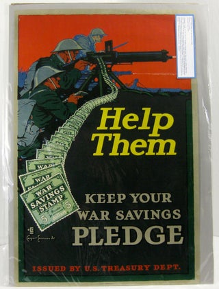 Item #001219 HELP THEM: Keep Your War Savings Pledge. Casper Emerson Jr