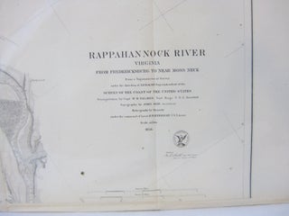 RAPPAHANNOCK RIVER, VIRGINIA: From Fredericksburg to Near Moss Neck (U.S. Coast Survey)