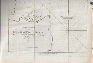 POSITION OF THE ENGLISH AND FRENCH FLEETS: Immediately Previous to the Action. On the 5th Sep. 1781