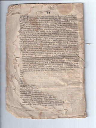 GENERAL JACKSON VETOED; Being a Review of the Veto Message on the Bank of the United States.