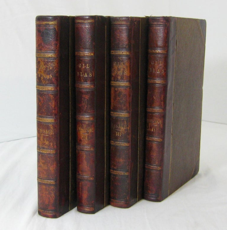 Item #002110 HISTOIRE DE GIL BLAS de Santillane (4 volumes, complete). Lesage, R. Smirke, Alain-René.