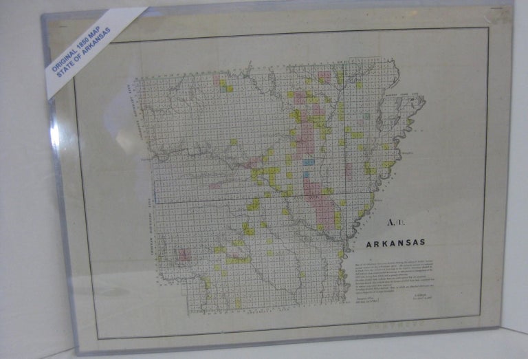 Item #002147 [MAP] ARKANSAS. Map Of The Arkansas Surveying District, Shewing The Extent Of Public Surveys In Said District On The 30th October 1850. L. Giibson, Sur. Gen. of Ark.