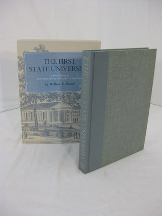 Item #002354 THE FIRST STATE UNIVERSITY: A Pictorial History Of The University Of North Carolina....