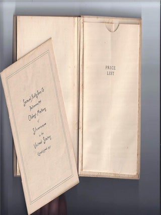 SAMUEL KIRK & SON CO. BALTIMORE MD OLDEST MAKERS OF SILVERWARE In The United States Established 1817.