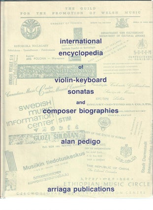 Item #002594 INTERNATIONAL ENCYCLOPEDIA OF VIOLIN - KEBOARD SONATAS: And Composer Biographies....