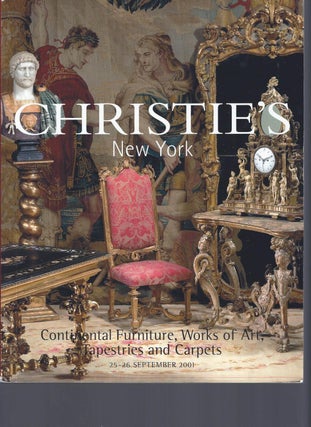 Item #002729 [AUCTION CATALOG] CHRISTIE'S: CONTINENTAL FURNITURE, WORKS OF ART, TAPESTRIES AND...
