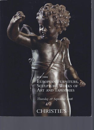 Item #002791 [AUCTION CATALOG] CHRISTIE'S: EUROPEAN FURNITURE, SCULTURE, WORKS OF ART AND...