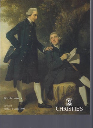 Item #002840 [AUCTION CATALOG] CHRISTIE'S: BRITISH PICTURES: FRIDAY 15 APRIL 1994. Christie's