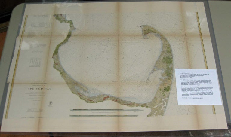 Item #003060 CAPE COD BAY, Coast Chart No. 10, 1872 (Map of Massachusett's Coast, US Coast Survey). MAP, A. D. Bache, Ben. Pierce.