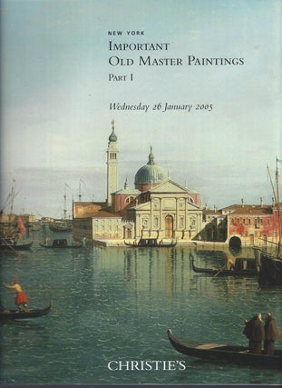 Item #003211 [AUCTION CATALOG] CHRISTIE'S: IMPORTANT OLD MASTER PAINTINGS: Part I & Part 2 (2...
