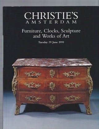 Item #003232 [AUCTION CATALOG] CHRISTIE'S: FURNITURE, CLOCKS, SCULPTURE AND WORKS OF ART....