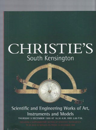 Item #003308 [AUCTION CATALOG] CHRISTIE'S: SCIENTIFIC AND ENGINEERING WORKS OF ART, INSTRUMENTS...