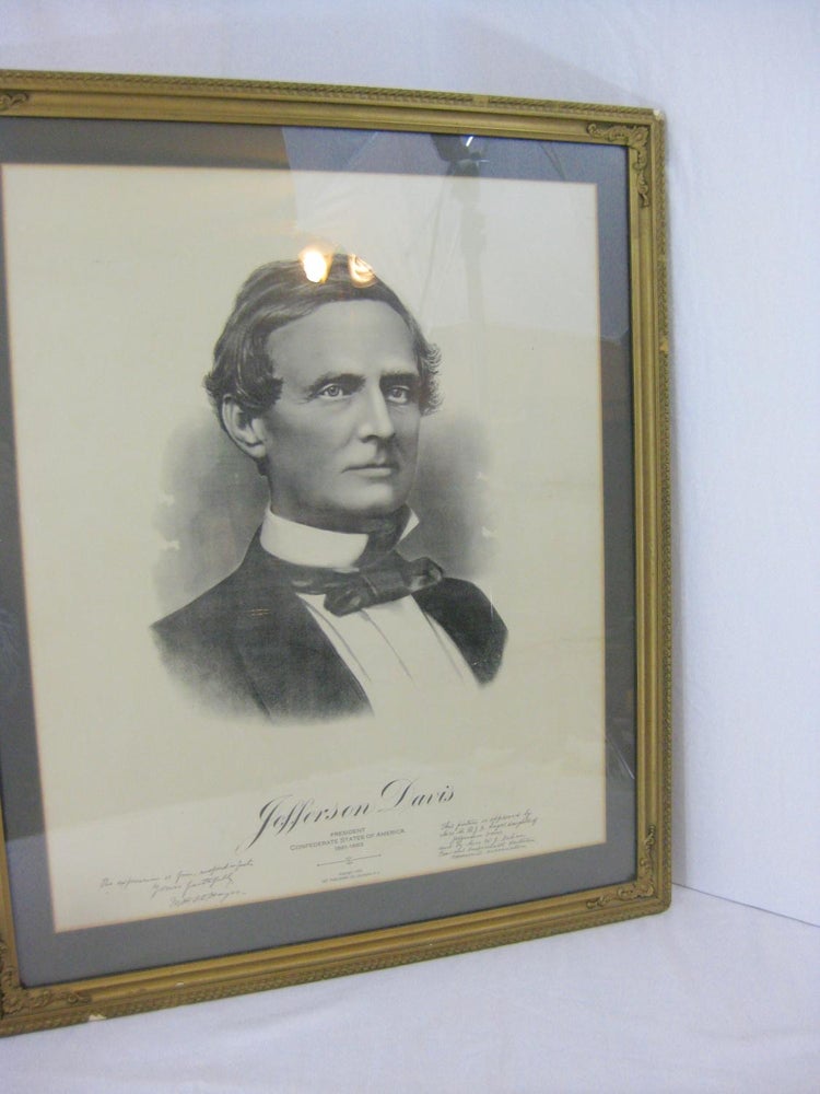 Item #003515 [ART] JEFFERSON DAVIS: President Confederate States of America, 1861-1865 (Portrait lithograph). Arts Publishing Co.
