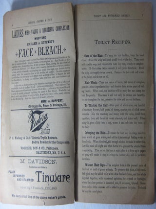 ORIGINAL TOILET AND HOUSEHOLD RECIPES (Cover Title)