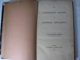 THE LEGITIMATE SYSTEM OF NATIONAL EDUCATION.