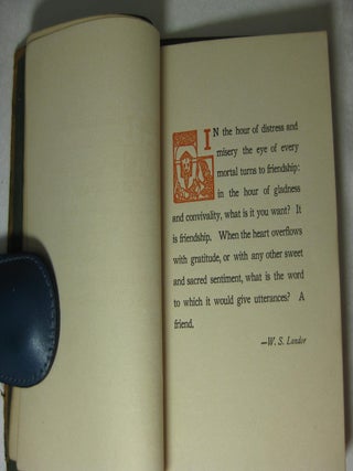 FRIENDSHIP. Selections from Ralph Waldo Emerson and others. "Lead Kindly Light" by John Henry Newman