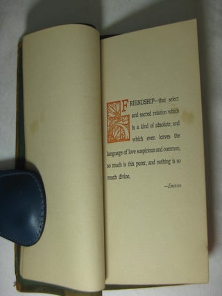 FRIENDSHIP. Selections from Ralph Waldo Emerson and others. "Lead Kindly Light" by John Henry Newman