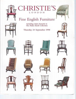 Item #004400 [AUCTION CATALOG] CHRISTIE'S: FINE ENGLISH FURNITURE, Including chairs formerly in...