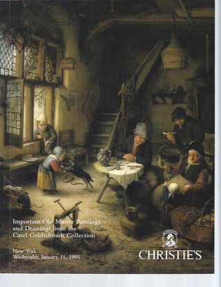 Item #004486 [AUCTION CATALOG] CHRISTIE'S: OLD MASTER PAINTINGS AND DRAWINGS From The Carel...