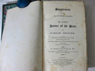 THE JUSTICE OF THE PEACE, AND PARISH OFFICER. ( 6 volumes, including the supplement, complete)