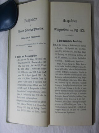 Taschenbuch Der GESCHICHTE DER NEUZEIT. Weltgeschichte und Schweizergeschichte von der franzosischen Revolution bis zur Gegenwart.