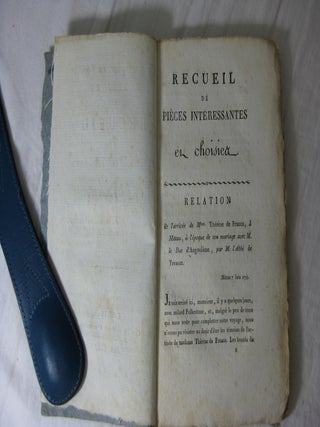LE CONSERVATEUR POLITIQUE OU RECUEIL DE PIECES INTERESSANTES et choises pour servir a l'histoire des derniers evenemens.