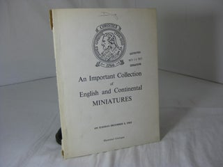 Item #005273 [Auction Catalog] CHRISTIE'S: Catalogue of The Important Collection of English and...