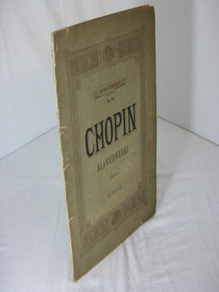 Item #005309 WALZER, TRAUERMARSCHE: Bolero, Tarantelle, Ecossaisen Fur Pianoforte. Klavierwerke...