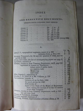 EXECUTIVE DOCUMENTS Twenty-Ninth Congress, First Session. (1846, Volume 7)