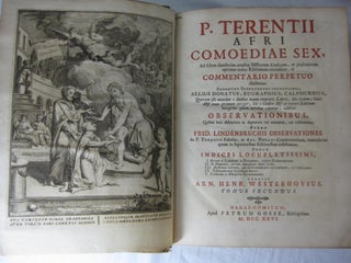 P. Terentii Afri Comoediae Sex (Six Comedies by Terence), ad fidem duodecim amplius Missorum Codicum, et pluscularum optimae notae Editionum recensitae, et Commentario Perpetuo illustratae. (2 volumes, complete)