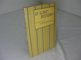 Item #011919 IF LOST, RETURN. Christopher Brookhouse