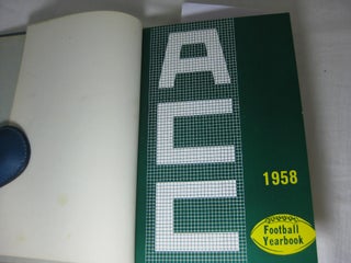 ATLANTIC COAST CONFERENCE FOOTBALL YEARBOOK 1958; BASKETBALL YEARBOOK 1959; SPRING SPORTS 1959. (3 volumes in 1) Volume V, Nos. 1, 2, 3