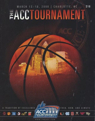 Item #012108 THE ACC TOURNAMENT. March 13-16, 2008. (ACC Basketball Tournament Program