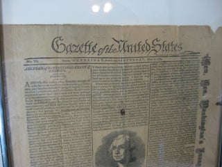 GAZETTE OF THE UNITED STATES: No. IV From Wednesday, April 29, to Saturday, May 2, 1789 (1895 Facsimile)