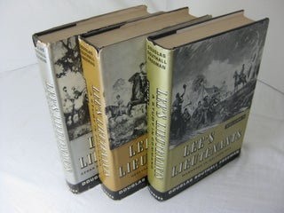 Item #012716 LEE'S LIEUTENANTS: A Study In Command (3 volume set, complete). Douglas Southall...