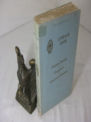 Item #012771 LINEAGE BOOK. National Society of the Daughters of the American Colonists. Volume II...