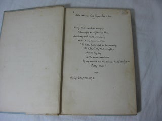WITH TRUMPET AND DRUM (Signed, with manuscript Poem inscription)