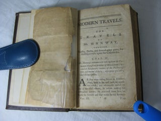 Compendium of the Most Approved Modern Travels. (Volume the Third) (Containing:) THE TRAVELS OF MR. HANWAY, Through Russia, Persia, and several other parts, for settling a trade upon the Caspian Sea.; THE NATURAL HISTORY OF NORWAY, by Erich Pontoppidan;