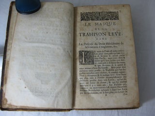 HISTOIRE DU DROIT HEREDITARE DE LA COURONNE DE LA GRANDE BRETAGNE. Ecrit En Faveur Du Prince De Galles. (2 volumes, bound as 1, complete))