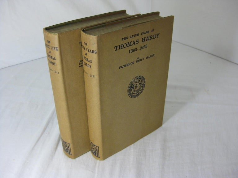 Item #10976 THE EARLY LIFE OF THOMAS HARDY 1840 - 1891 and THE LATER YEARS OF THOMAS HARDY 1892 - 1928 ( Two volume set, complete, in dustjackets ). Florence Emily Hardy.