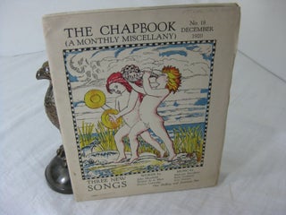 Item #11022 THE CHAPBOOK: (A Monthly Miscellany) No. 18 December, 1920. John Masefield