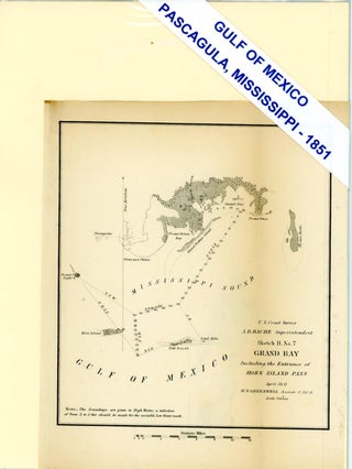 Item #112 GRAND BAY INCLUDING THE ENTRANCE OF HORN ISLAND PASS. MAP, A. D. Bache