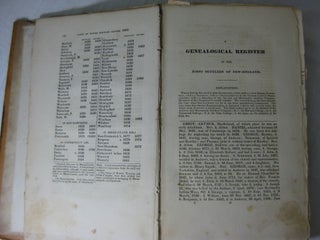A GENEALOGICAL REGISTER OF THE FIRST SETTLERS OF NEW-ENGLAND;
