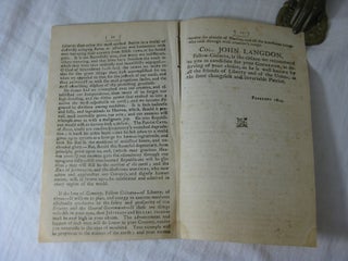 AN ADDRESS TO THE CITIZENS OF NEW-HAMPSHIRE, on the Approaching Election of State Officers.