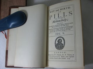 SONGS COMPLEAT, PLEASANT AND DIVERTIVE; Set to MUSICK (Wit and Mirth: Or Pills to Purge Melancholy)