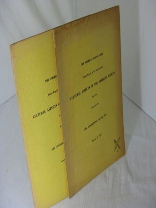 Item #24226 THE AMERICAN ROUND TABLE DIGEST REPORT OF THE SIXTH and SEVENTH SESSION: Cultural...
